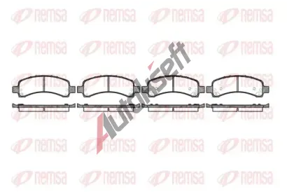 REMSA Sada brzdových destiček RMS 0989.10, 0989.10 REMSA Sada brzdových destiček RMS 0989.10, 0989.10