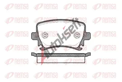 REMSA Sada brzdovch destiek - kotouov brzda RE 1031.00, RMS 1031.00