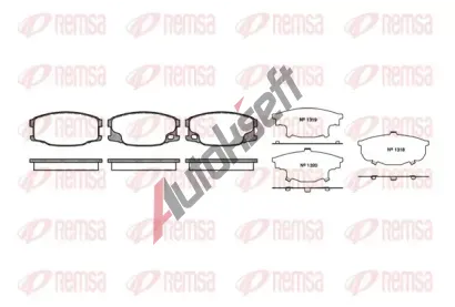 REMSA Sada brzdovch destiek - kotouov brzda RMS 1037.00, RE 1037.00