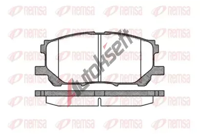 REMSA Sada brzdovch destiek - kotouov brzda RMS 1039.00, RE 1039.00