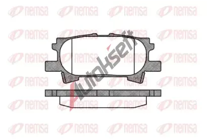 REMSA Sada brzdovch destiek - kotouov brzda RMS 1040.00, RE 1040.00