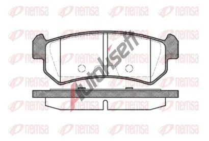 REMSA Sada brzdovch destiek - kotouov brzda RMS 1048.00, RE 1048.00