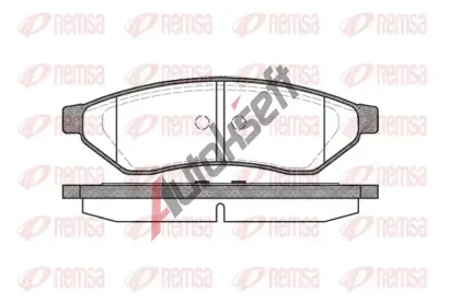 REMSA Sada brzdovch destiek - kotouov brzda RMS 1049.00, RE 1049.00