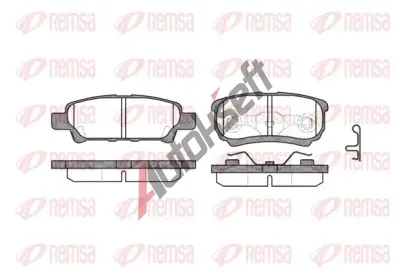 REMSA Sada brzdovch destiek - kotouov brzda RMS 1051.02, RE 1051.02