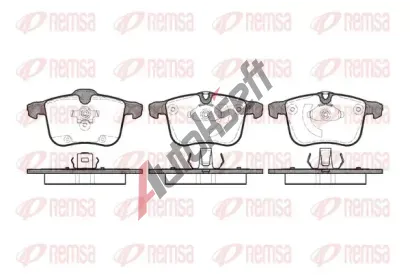 REMSA Sada brzdovch destiek - kotouov brzda RMS 1053.00, RE 1053.00
