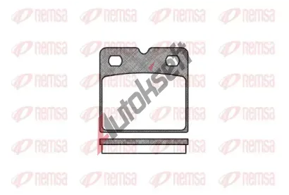 REMSA Sada brzdových destiček RMS 1067.00, 1067.00 REMSA Sada brzdových destiček RMS 1067.00, 1067.00