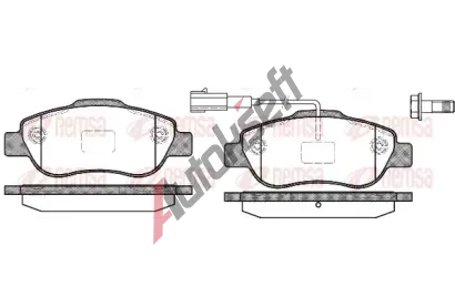 REMSA Sada brzdov�ch desti�ek - kotou�ov� brzda RMS 1100.11, RE 1100.11
