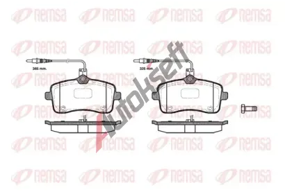 REMSA Sada brzdovch destiek - kotouov brzda RMS 1102.04, RE 1102.04