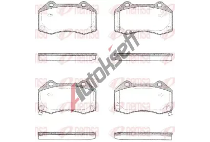 REMSA Sada brzdov�ch desti�ek RMS 1113.02, 1113.02