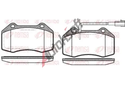 REMSA Sada brzdovch destiek - kotouov brzda RMS 1113.12, RE 1113.12