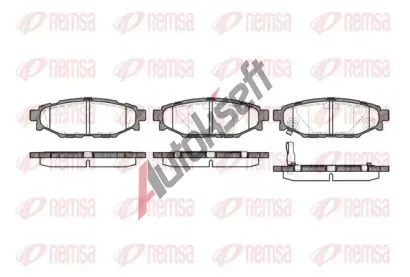 REMSA Sada brzdovch destiek RMS 1136.01, 1136.01