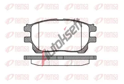 REMSA Sada brzdovch destiek - kotouov brzda RMS 1143.00, RE 1143.00