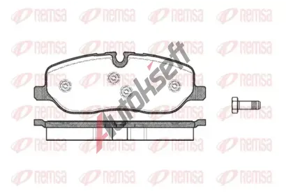 REMSA Sada brzdovch destiek - kotouov brzda RE 1158.00, RMS 1158.00