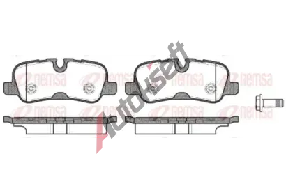 REMSA Sada brzdovch destiek RMS 1159.10, 1159.10
