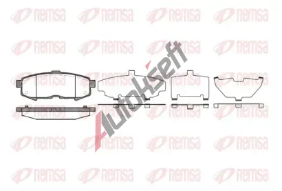 REMSA Sada brzdovch destiek - kotouov brzda RMS 1160.00, RE 1160.00