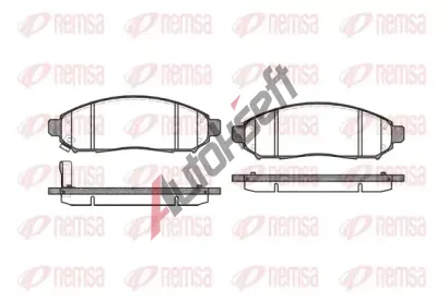 REMSA Sada brzdovch destiek - kotouov brzda RMS 1162.01, RE 1162.01