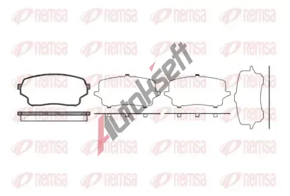 REMSA Sada brzdovch destiek - kotouov brzda RMS 1166.01, RE 1166.01
