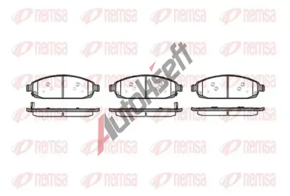 REMSA Sada brzdovch destiek - kotouov brzda RMS 1173.02, RE 1173.02