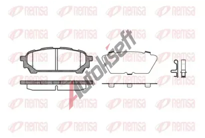 REMSA Sada brzdovch destiek RMS 1176.01, 1176.01