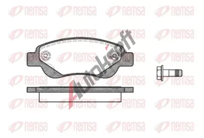 REMSA Sada brzdovch destiek - kotouov brzda RMS 1177.00, RE 1177.00