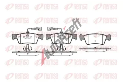 REMSA Sada brzdových destiček - kotoučová brzda RMS 1187.02, RE 1187.02 REMSA Sada brzdových destiček - kotoučová brzda RMS 1187.02, RE 1187.02