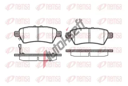 REMSA Sada brzdových destiček - kotoučová brzda RMS 1188.01, RE 1188.01 REMSA Sada brzdových destiček - kotoučová brzda RMS 1188.01, RE 1188.01