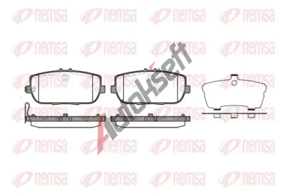 REMSA Sada brzdovch destiek - kotouov brzda RMS 1190.01, RE 1190.01