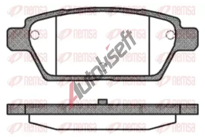 REMSA Sada brzdovch destiek - kotouov brzda RMS 1195.10, RE 1195.10