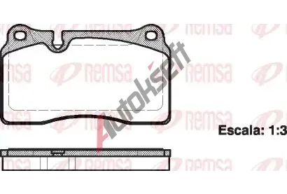 REMSA Sada brzdovch destiek RMS 1200.00, 1200.00