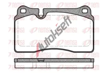 REMSA Sada brzdových destiček RMS 1200.30, 1200.30 REMSA Sada brzdových destiček RMS 1200.30, 1200.30