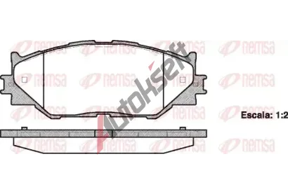 REMSA Sada brzdov�ch desti�ek - kotou�ov� brzda RMS 1201.00, RE 1201.00