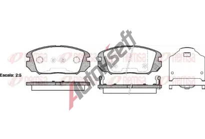 REMSA Sada brzdovch destiek - kotouov brzda RMS 1204.02, RE 1204.02