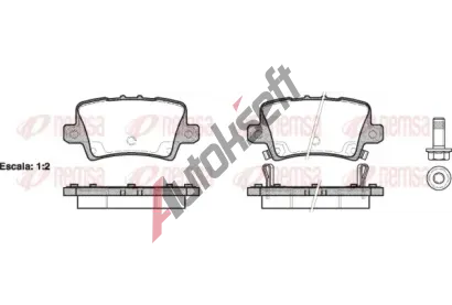 REMSA Sada brzdových destiček - kotoučová brzda RMS 1206.02, RE 1206.02 REMSA Sada brzdových destiček - kotoučová brzda RMS 1206.02, RE 1206.02