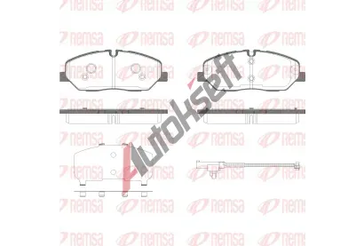 REMSA Sada brzdov�ch desti�ek RMS 1226.52, 1226.52