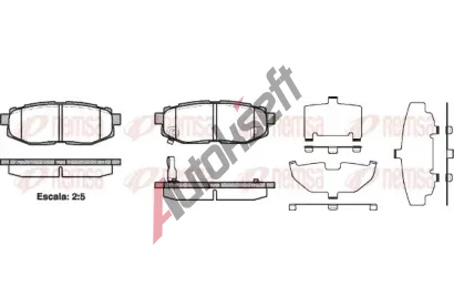REMSA Sada brzdových destiček - kotoučová brzda RMS 1228.01, RE 1228.01 REMSA Sada brzdových destiček - kotoučová brzda RMS 1228.01, RE 1228.01