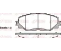 REMSA Sada brzdovch destiek - kotouov brzda ‐ RMS 1232.00