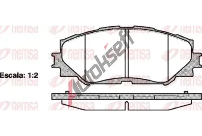 REMSA Sada brzdovch destiek - kotouov brzda RMS 1232.00, RE 1232.00