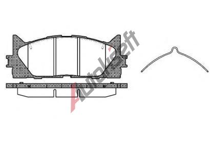 REMSA Sada brzdovch destiek - kotouov brzda RMS 1233.00, RE 1233.00