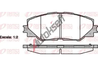 REMSA Sada brzdovch destiek - kotouov brzda RMS 1234.00, RE 1234.00