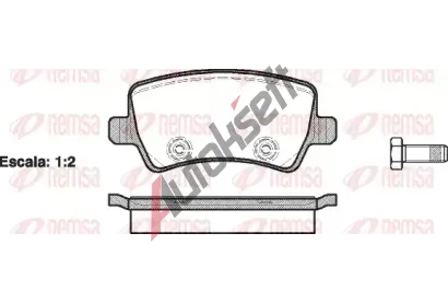 REMSA Sada brzdovch destiek - kotouov brzda RMS 1236.00, RE 1236.00
