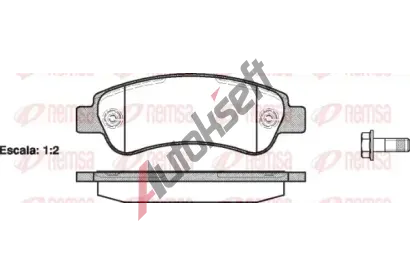 REMSA Sada brzdových destiček - kotoučová brzda RMS 1238.00, RE 1238.00 REMSA Sada brzdových destiček - kotoučová brzda RMS 1238.00, RE 1238.00