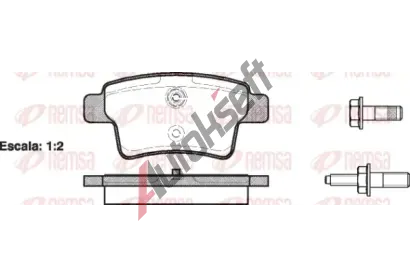 REMSA Sada brzdovch destiek - kotouov brzda RMS 1241.00, RE 1241.00