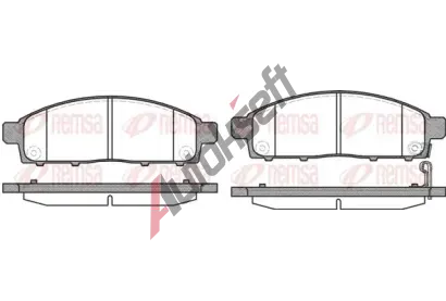REMSA Sada brzdovch destiek - kotouov brzda RMS 1242.01, RE 1242.01