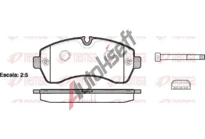 REMSA Sada brzdovch destiek - kotouov brzda RMS 1243.00, RE 1243.00