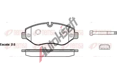 REMSA Sada brzdovch destiek - kotouov brzda RMS 1245.00, RE 1245.00