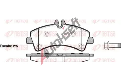 REMSA Sada brzdovch destiek - kotouov brzda RMS 1247.00, RE 1247.00