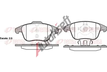 REMSA Sada brzdovch destiek - kotouov brzda RMS 1249.00, RE 1249.00