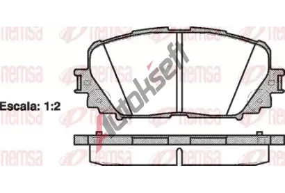 REMSA Sada brzdov�ch desti�ek - kotou�ov� brzda RMS 1258.00, RE 1258.00