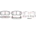 REMSA Sada brzdovch destiek - kotouov brzda ‐ RMS 1260.12