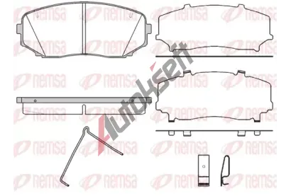 REMSA Sada brzdovch destiek - kotouov brzda RMS 1267.02, RE 1267.02